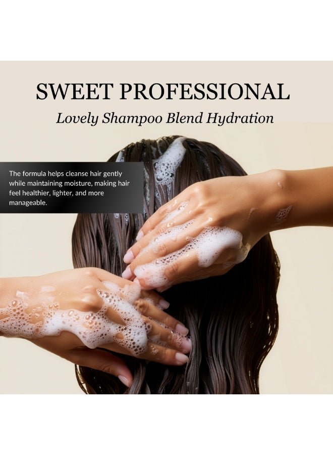 Sweet Professional Lovely Shampoo Blend Hydration 230ml – Moisturizing Hair Cleanser for Dry & Treated Hair, Softness, Shine & Manageability - Image 3